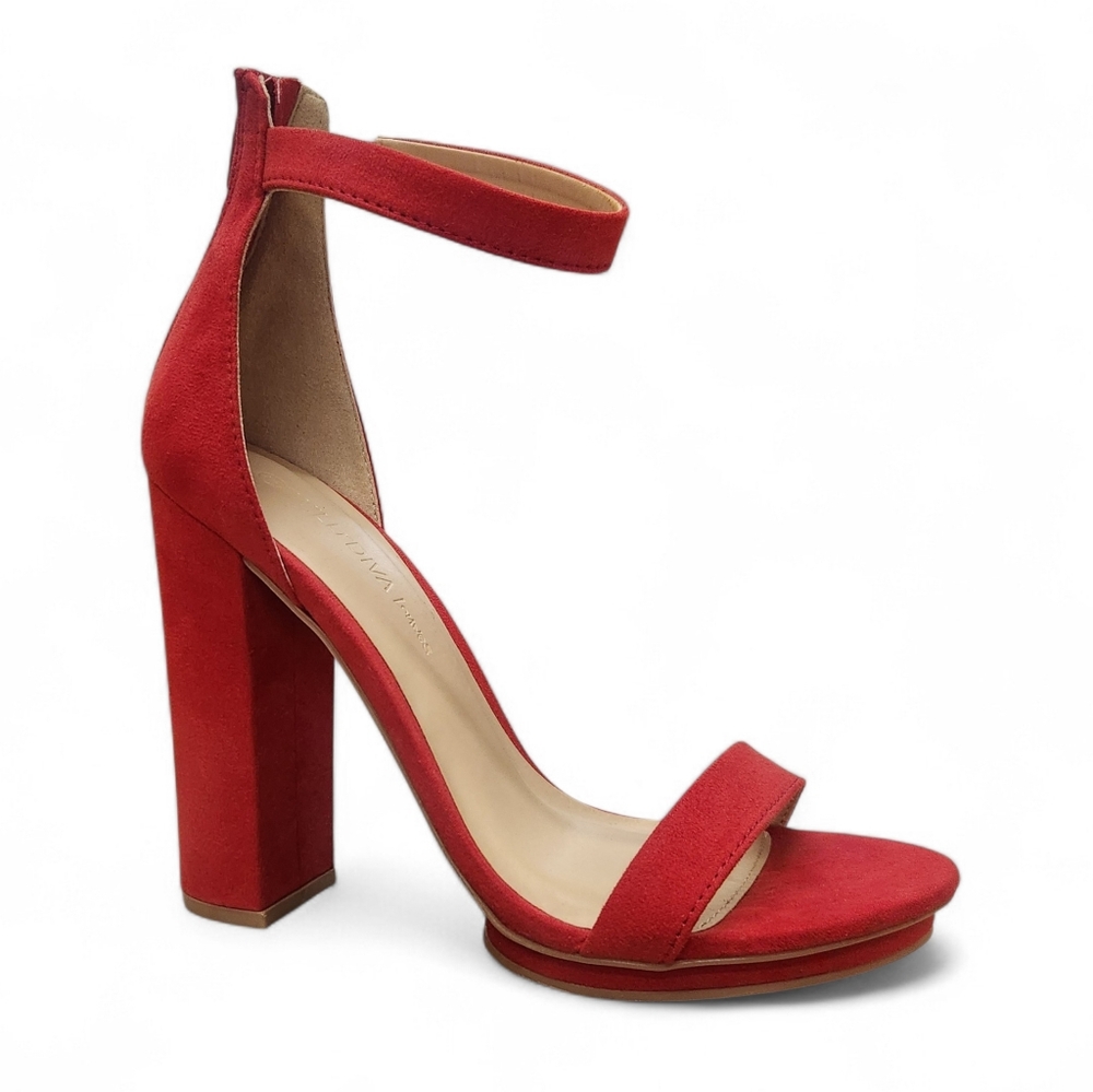 Red Open Toe Heels